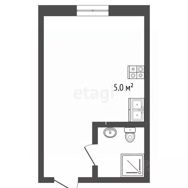 Студия Ямало-Ненецкий АО, Новый Уренгой Лимбяяха мкр, Надежда мкр, 17 ... - Фото 1