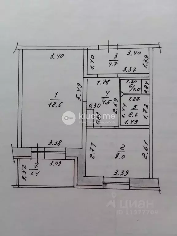 1-к кв. Татарстан, Казань просп. Победы, 226 (40.4 м) - Фото 2