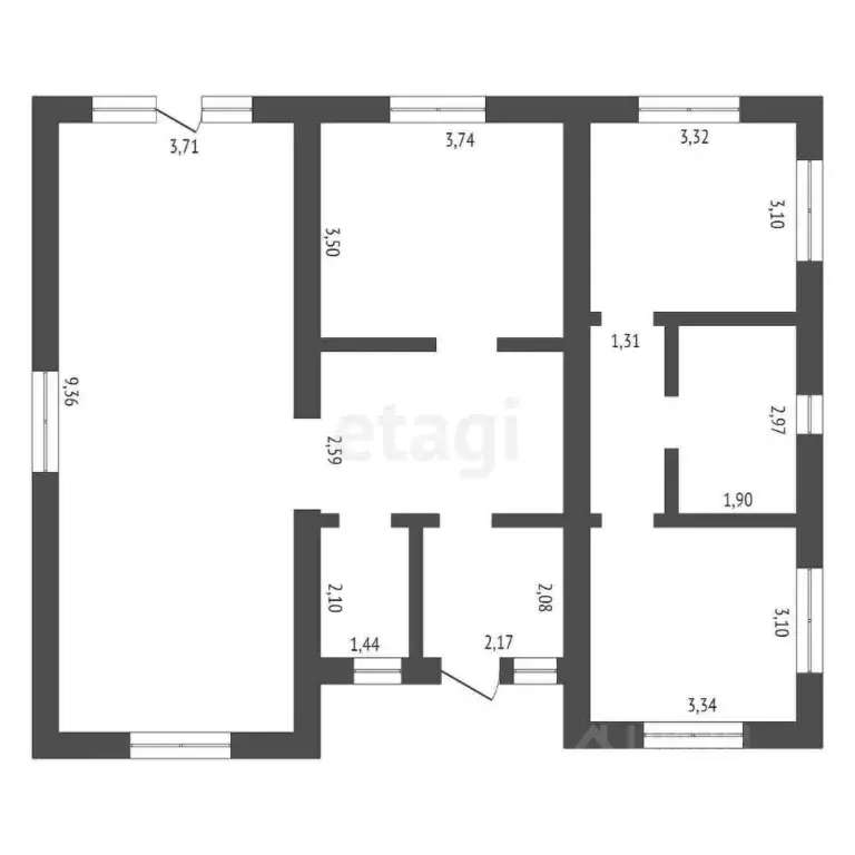 Дом в Амурская область, Благовещенск ул. Ромашковая, 53/2 (103 м) - Фото 1