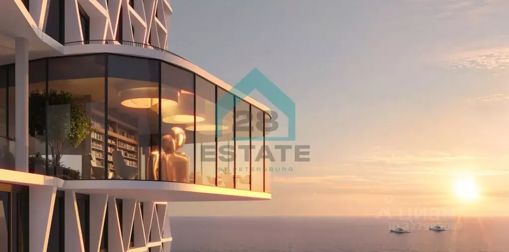 1-к кв. Санкт-Петербург бул. Головнина, 3к1 (43.33 м) - Фото 2