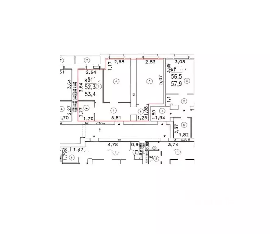 2-к кв. Тамбовская область, Тамбовский муниципальный округ, д. Крутые ... - Фото 1