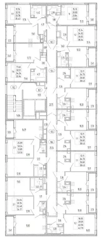 Квартира, 1 комната, 36.15 м - Фото 1