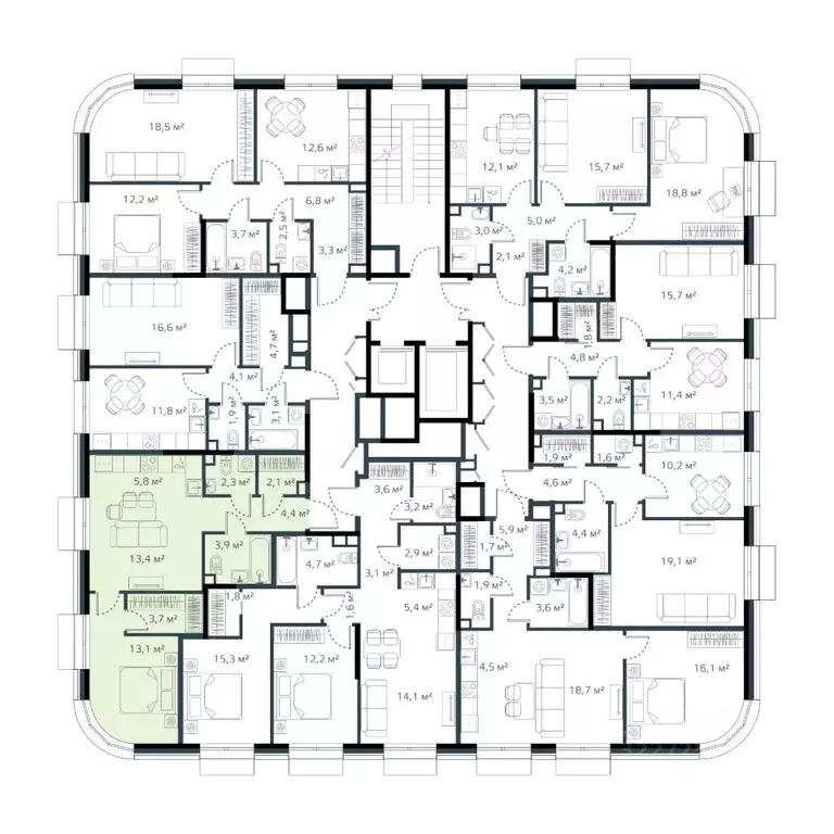 2-к кв. Приморский край, Владивосток Дом на Востоке жилой комплекс, ... - Фото 2