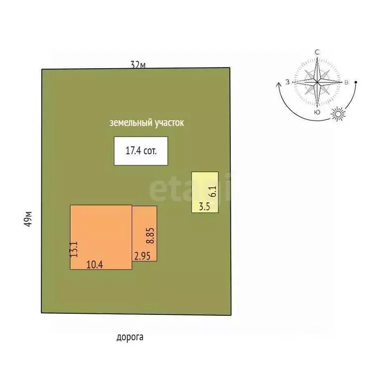 Дом в Крым, Кировский район, с. Владиславовка ул. Курская (134 м) - Фото 2