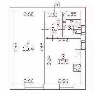 1-к кв. Санкт-Петербург пос. Шушары, Московское ш., 256к5 (31.9 м) - Фото 1