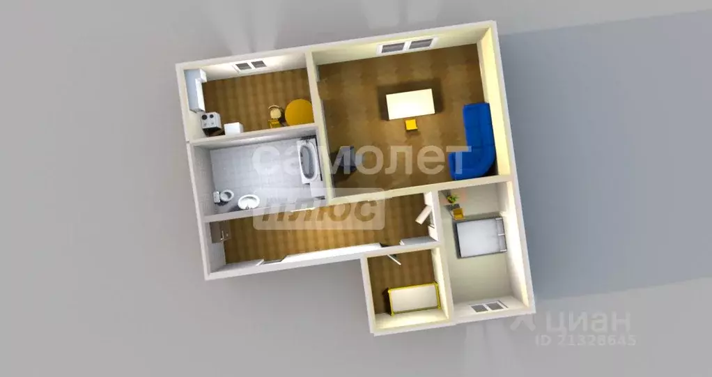 3-к кв. Марий Эл, Волжск ул. Щорса, 29 (70.0 м) - Фото 1