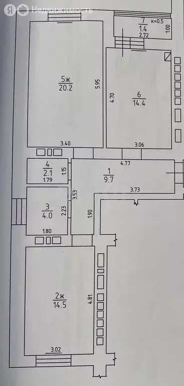 2-комнатная квартира: Калининград, улица Старшины Дадаева, 70 (64.9 м) - Фото 0