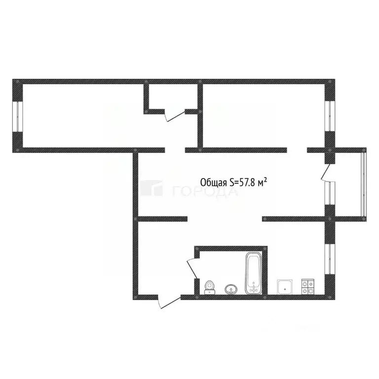 3-к кв. Алтайский край, Новоалтайск Красногвардейская ул., 9 (57.8 м) - Фото 2