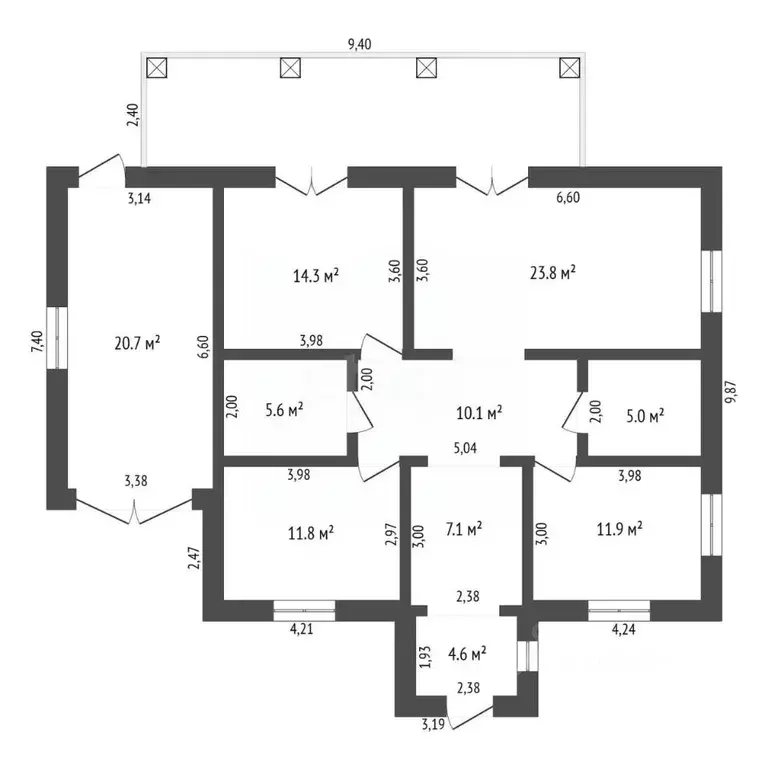 Дом в Амурская область, Благовещенский район, с. Чигири пер. ... - Фото 1
