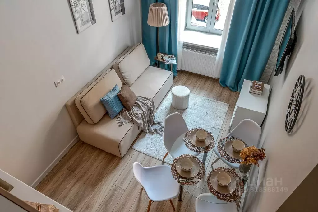 Студия Санкт-Петербург Тележная ул., 23 (19.0 м) - Фото 0