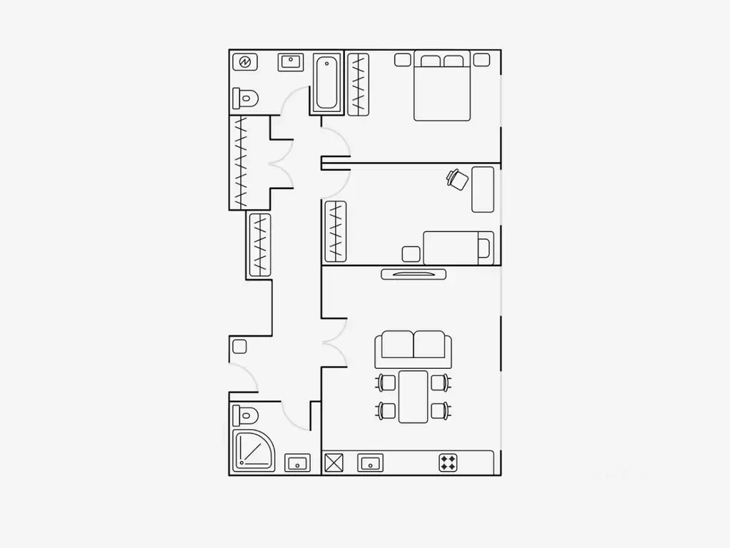 3-к кв. Москва ул. Василисы Кожиной, 13 (88.0 м) - Фото 1