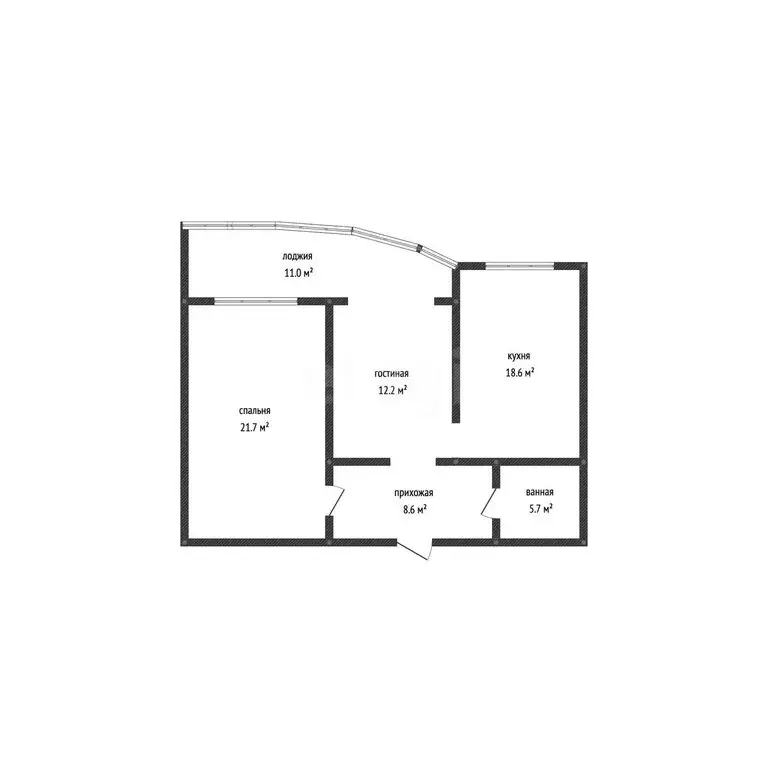2-комнатная квартира: Махачкала, улица Устарбекова, 6 (77.5 м) - Фото 1