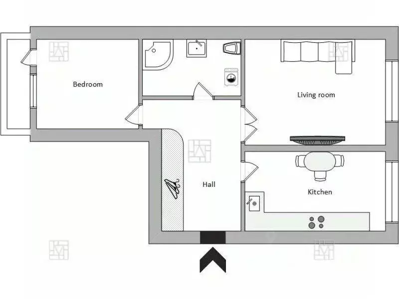 2-к кв. Москва пер. Брюсов, 4 (61.0 м) - Фото 2