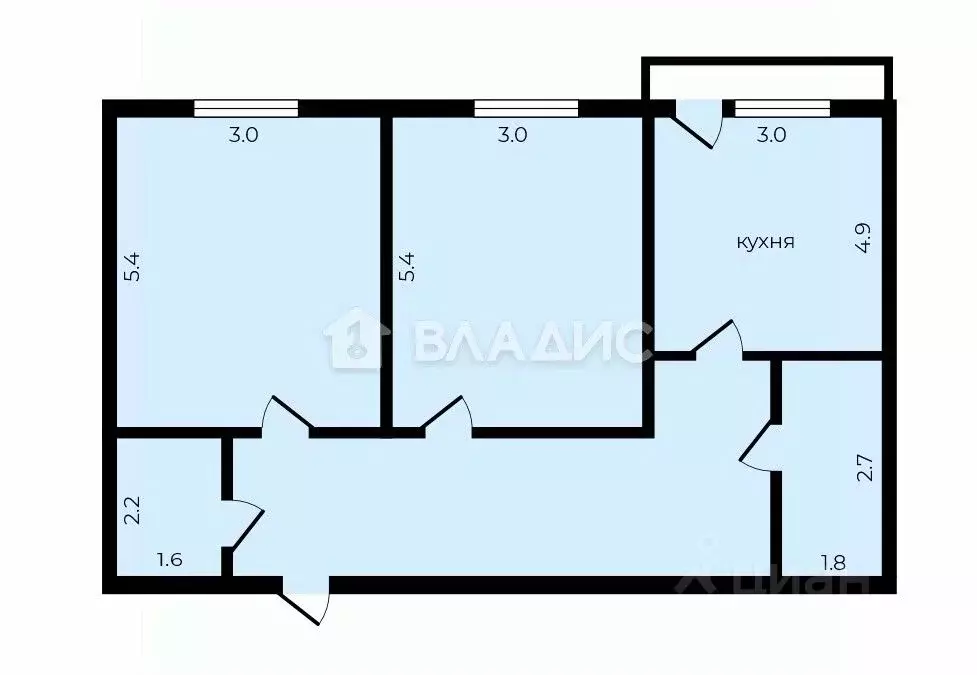2-к кв. Московская область, Пушкинский городской округ, с. Тарасовка ... - Фото 2