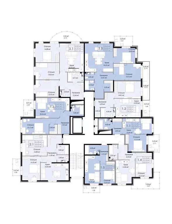 1-комнатная квартира: Выборг, набережная Адмирала Чичагова, 10 (53.1 ... - Фото 2