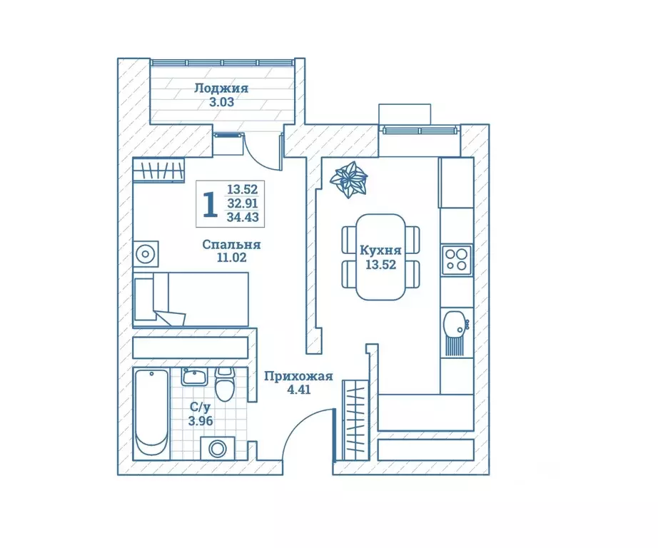 1-к кв. Московская область, Щелково городской округ, Монино пгт ул. ... - Фото 0