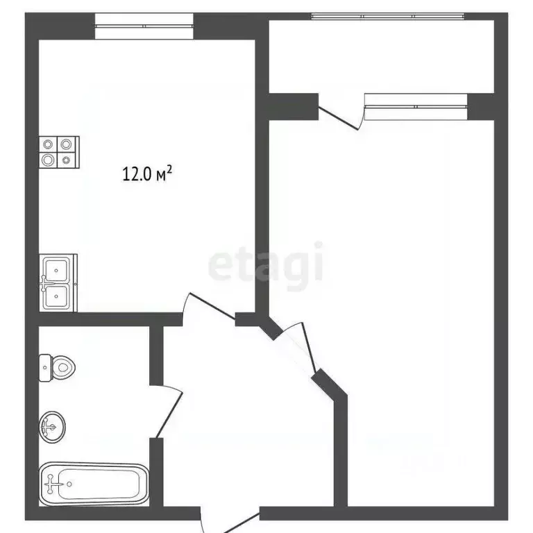 1-к кв. Ставропольский край, Кисловодск ул. Катыхина (32.0 м) - Фото 2