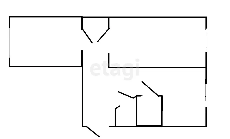 2-комнатная квартира: Чебаркуль, улица Крылова, 12 (44.3 м) - Фото 0