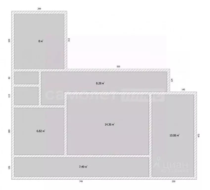 3-к кв. Московская область, Наро-Фоминский городской округ, Селятино ... - Фото 2