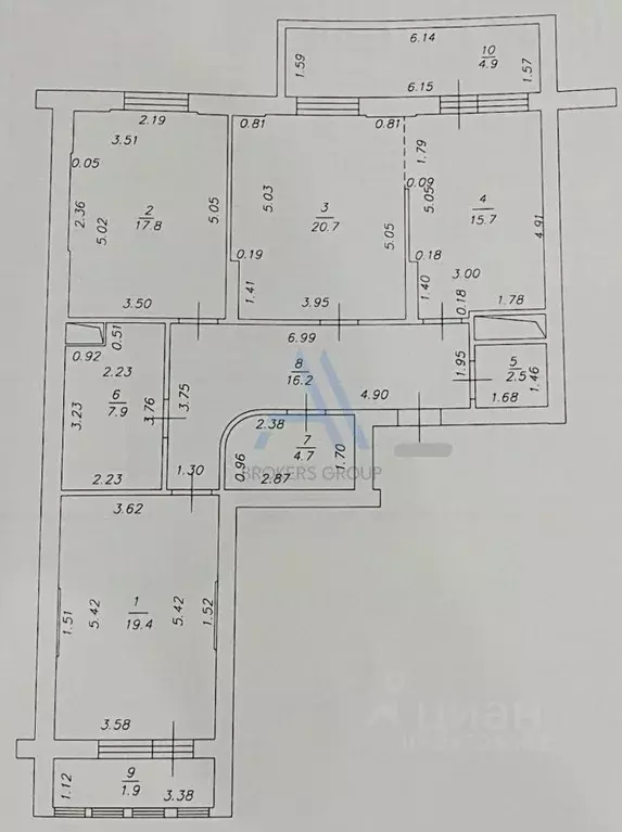 3-к кв. Татарстан, Казань Чистопольская ул., 86/10 (112.0 м) - Фото 1