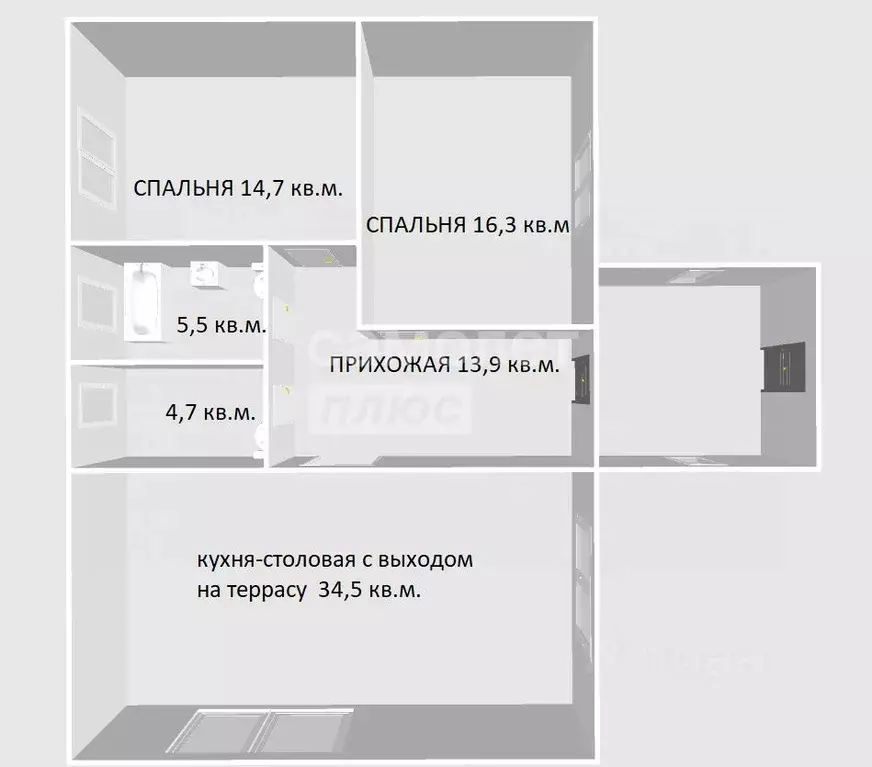 Дом в Краснодарский край, Темрюк Славянская ул. (90 м) - Фото 1