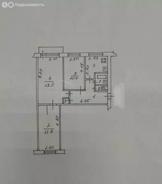 3-комнатная квартира: Великий Новгород, Нехинская улица, 26к2 (59 м) - Фото 0