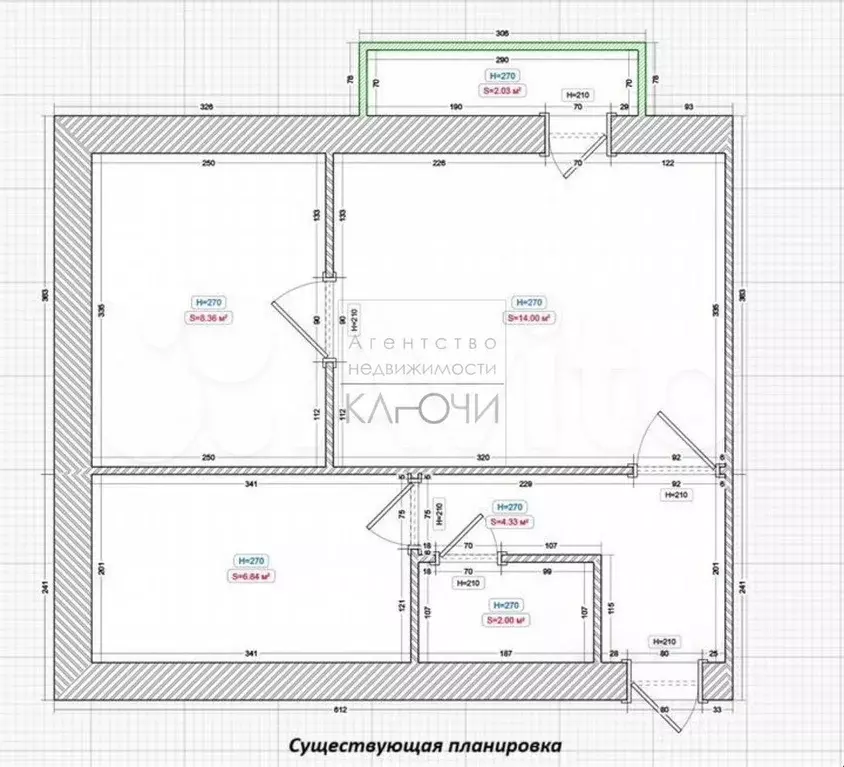 2-к. квартира, 39 м, 3/9 эт. - Фото 0