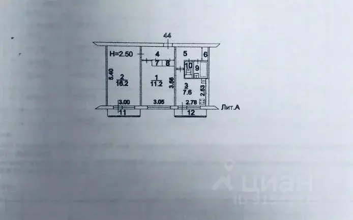 2-к кв. Московская область, Сергиев Посад Озерная ул., 11 (46.9 м) - Фото 2