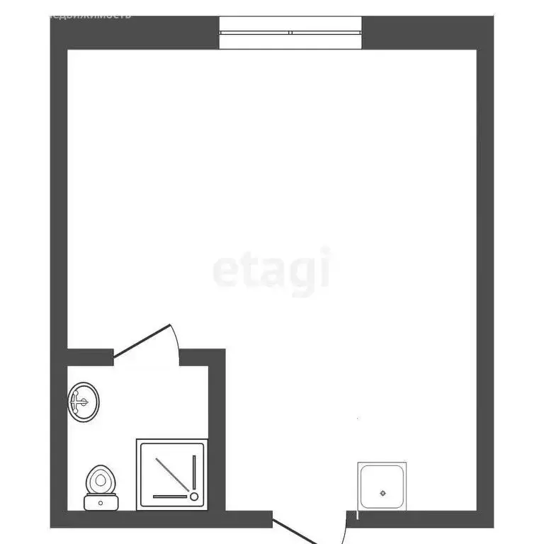 Квартира-студия: Томск, Паровозный переулок, 13 (19.1 м) - Фото 1