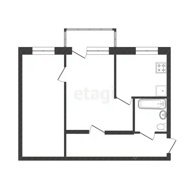 2-к кв. Белгородская область, Белгород Парковая ул., 11к3 (74.0 м) - Фото 1