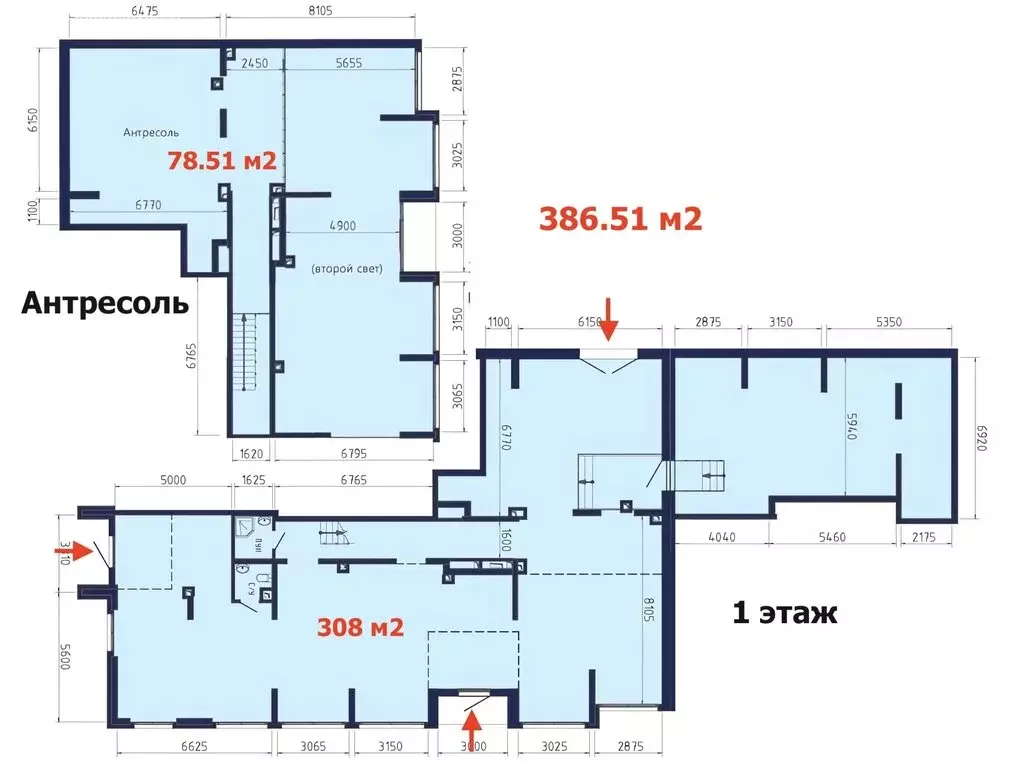 Помещение свободного назначения (386.5 м) - Фото 2