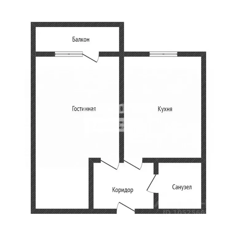 1-к кв. Тамбовская область, Тамбов городской округ, пос. Строитель, ... - Фото 1