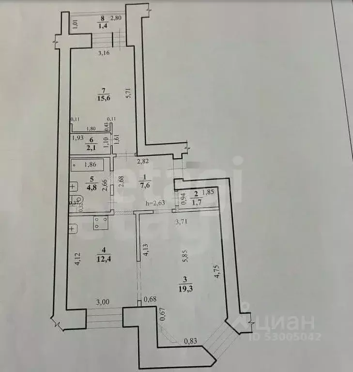 2-к кв. Забайкальский край, Чита Ингодинская ул., 29 (64.9 м) - Фото 2