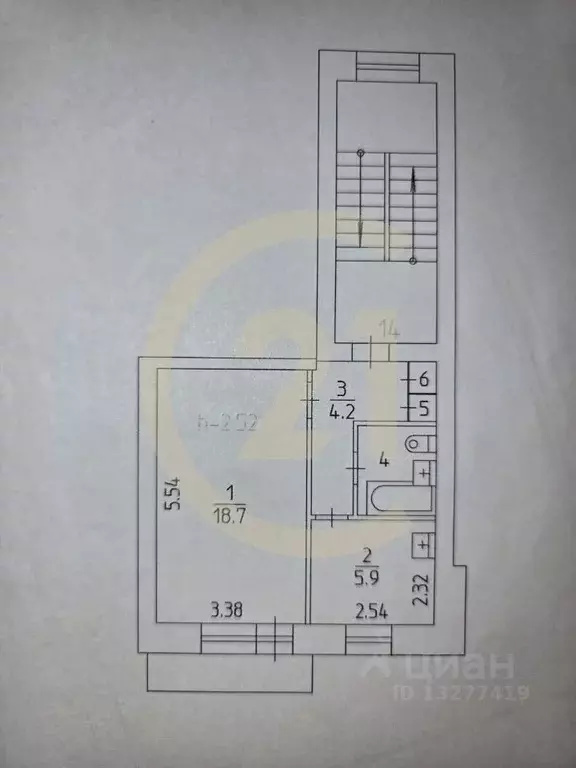 1-к кв. Пермский край, Пермь Хабаровская ул., 171 (32.8 м) - Фото 2