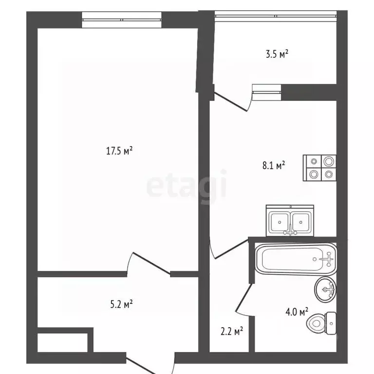 1-к кв. Воронежская область, Воронеж ул. Федора Тютчева, 105 (38.8 м) - Фото 1