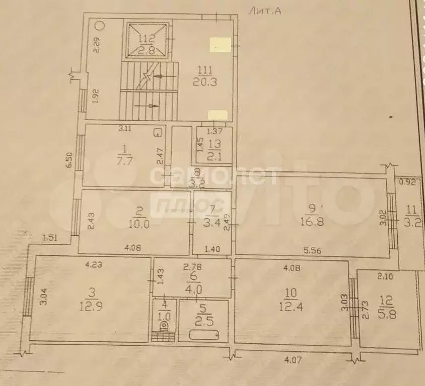 4-к. квартира, 76 м, 7/10 эт. - Фото 0