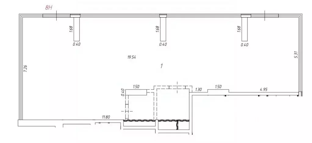 Помещение свободного назначения в Москва ул. Нижние Мневники, 7 (124 ... - Фото 2