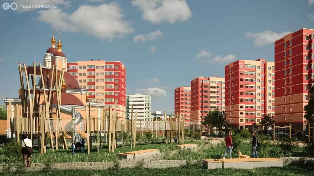 1-комнатная квартира: Кремёнки, Молодёжная улица, 1к2 (41.9 м) - Фото 2