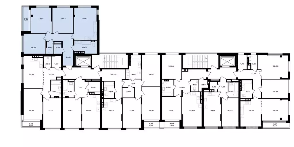 3-к кв. Воронежская область, Воронеж ул. Ольминского, 4 (103.35 м) - Фото 2
