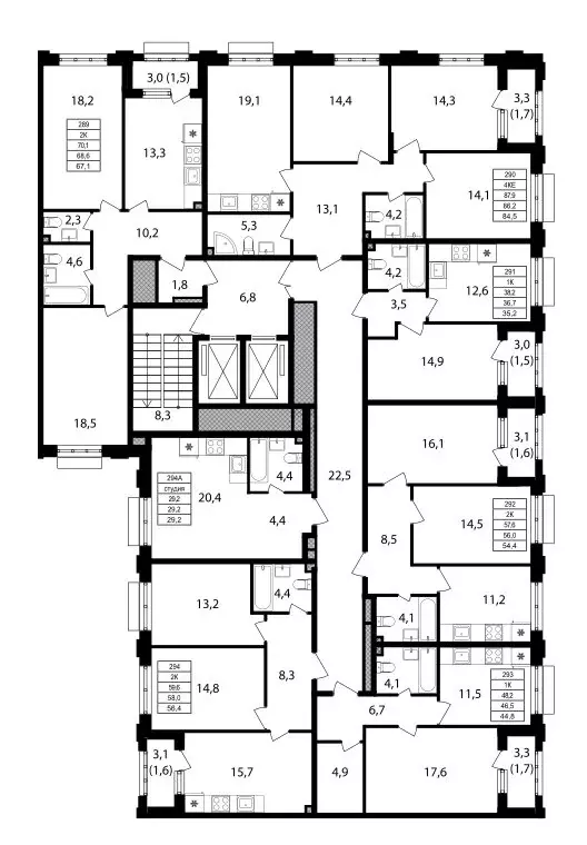 3-комнатная квартира: москва, михалковская улица, 48с7 (86.3 м) - Фото 1