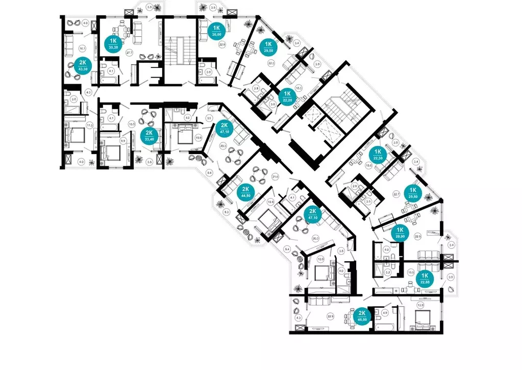 2-к кв. Краснодарский край, Сочи Адлер жилрайон, Курортный Городок ... - Фото 2