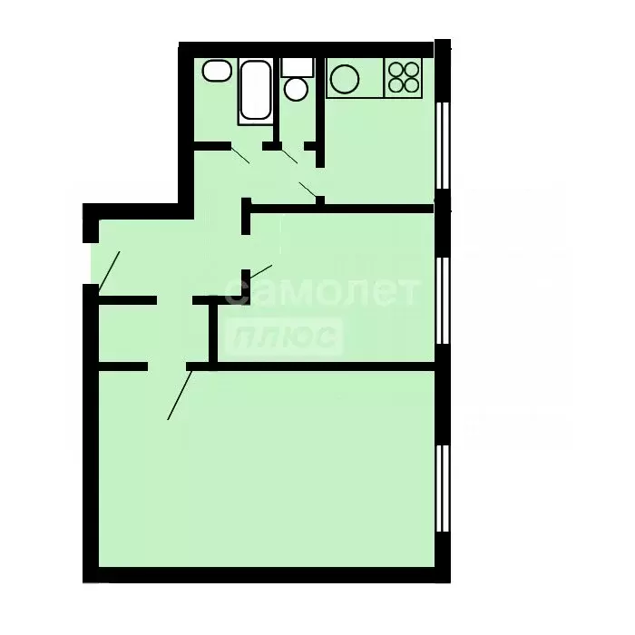 2-комнатная квартира: Москва, улица Молодцова, 5 (43.6 м) - Фото 0