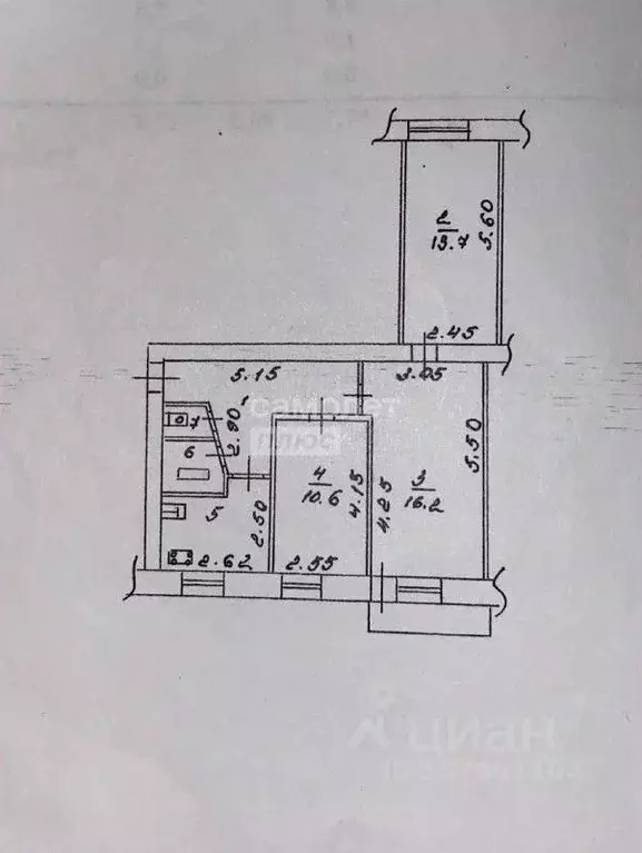 3-к кв. Липецкая область, Липецк Дачный мкр, ул. Центральная, 17 (57.7 ... - Фото 1