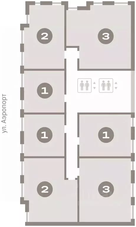 2-к кв. Новосибирская область, Новосибирск ул. Аэропорт, 88 (72.08 м) - Фото 1