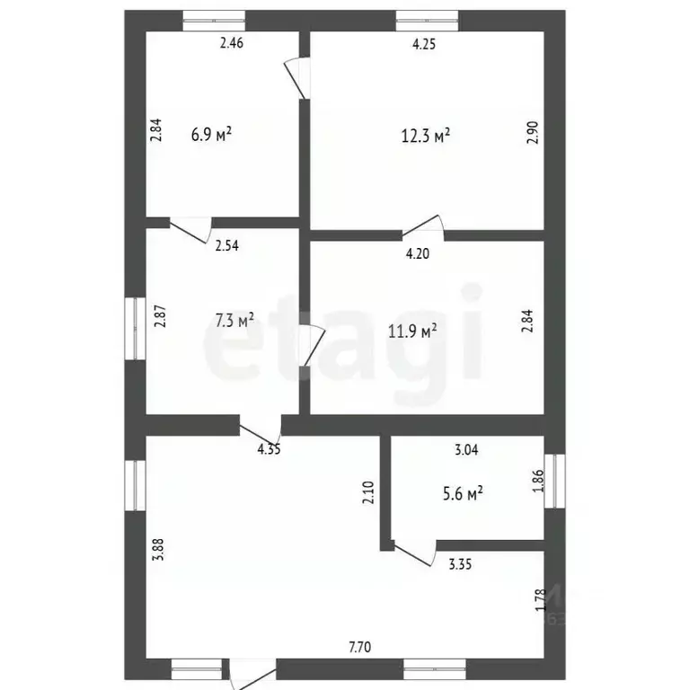 Дом в Крым, Сакский район, с. Сизовка ул. Гагарина (75 м) - Фото 2