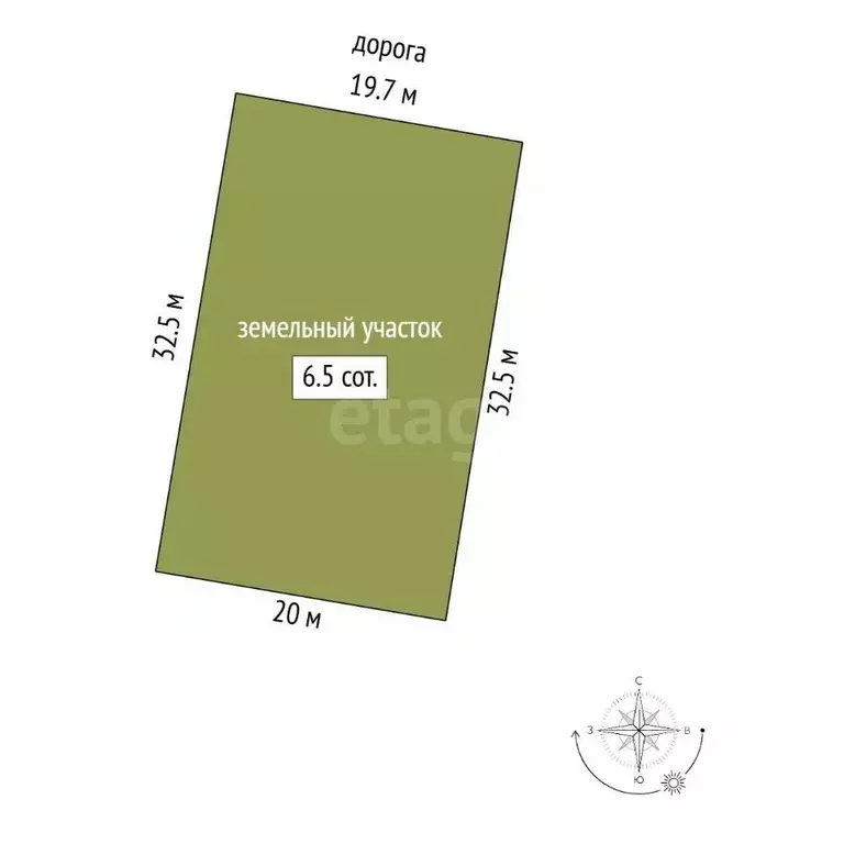 Участок в Башкортостан, Нефтекамск Ветеран СПК,  (13.0 сот.) - Фото 1