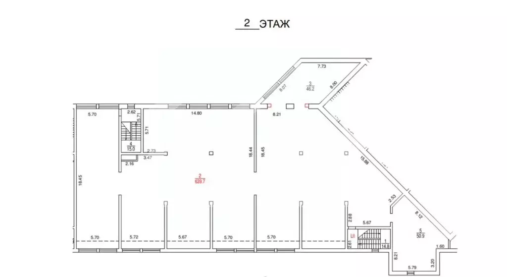 Помещение свободного назначения в Москва Мосфильмовская ул., 55 (766 ... - Фото 1