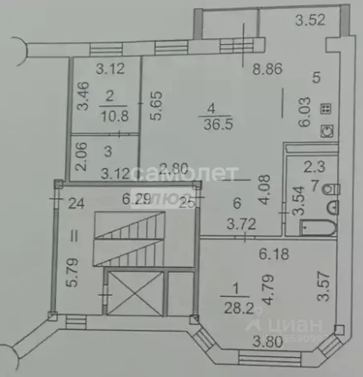 3-к кв. Иркутская область, Иркутск бул. Гагарина, 68Г (115.5 м) - Фото 2