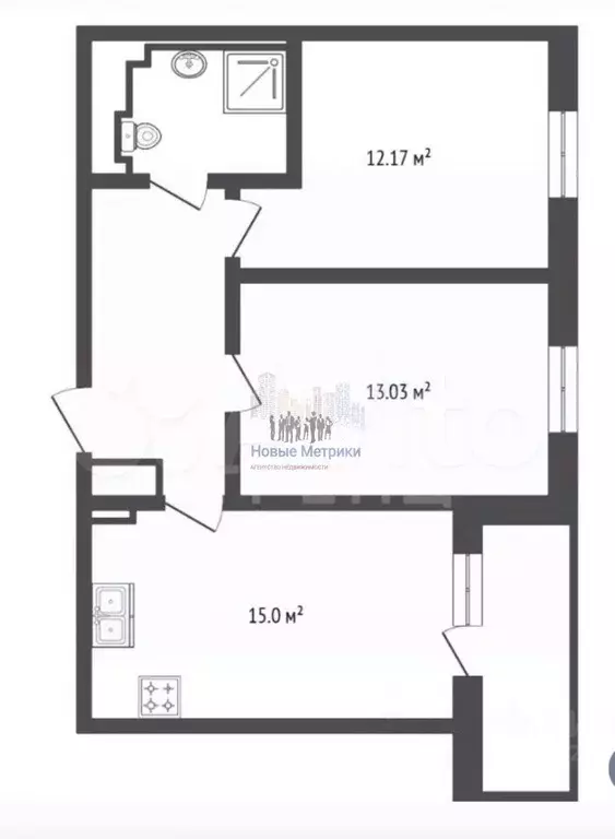 2-к. квартира, 55 м, 16/20 эт. - Фото 0