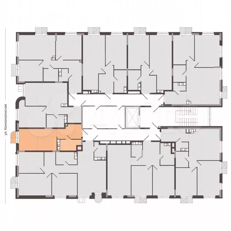 Квартира-студия, 26,3 м, 4/8 эт. - Фото 1